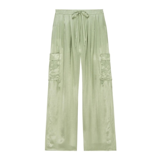 NWT Light Green Olive Oil Romeo Pants Size XS, S, L - Picture 1 of 9